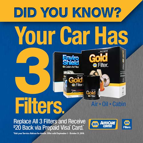 Save when you replace 3 filters